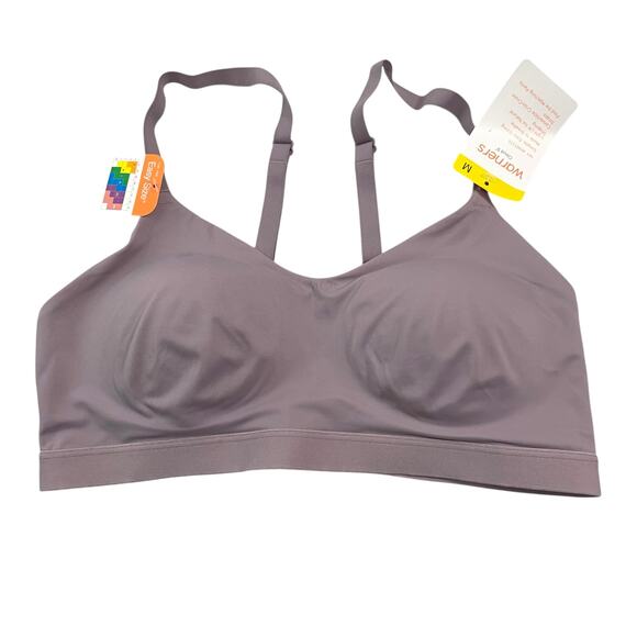 Warners Womens Bra Size M Purple Cloud 9 Convertable Wireless Lift Bra RN1041A - Picture 3 of 13